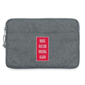 Rendre le racisme répréhensible - Sacoche pour ordinateur portable 13 pouces - gris chiné - Devant