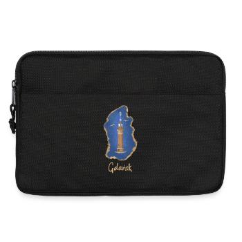 Danzig, Leuchtturm Hafen Nowy Port, Ostsee - Laptoptasche 13" - Schwarz - Vorne