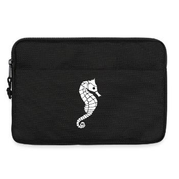 Hippocampe blanc - Sacoche pour ordinateur portable 13 pouces - noir - Devant