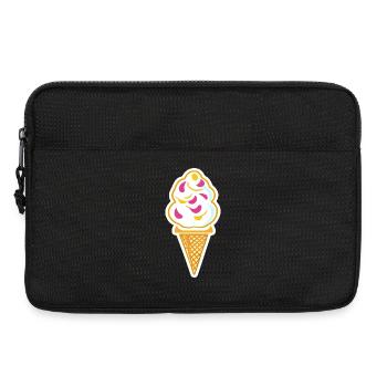 Eis, Eiscreme - Laptoptasche 13" - Schwarz - Vorne