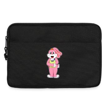 Hase Sekretärin Klemmbrett Büro - Laptoptasche 13" - Schwarz - Vorne