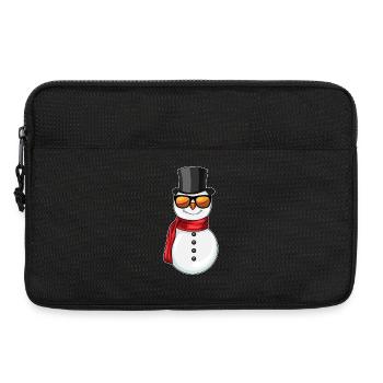 Bonhomme de neige Noël bonnet de Noël - Sacoche pour ordinateur portable 13 pouces - noir - Devant