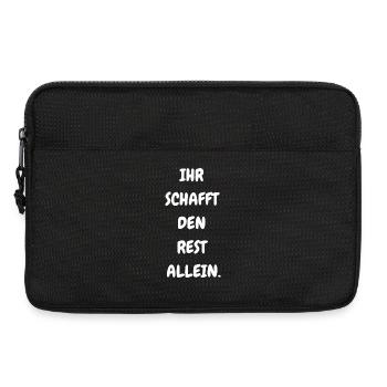 Ihr schafft den Rest allein - Laptoptasche 13" - Schwarz - Vorne