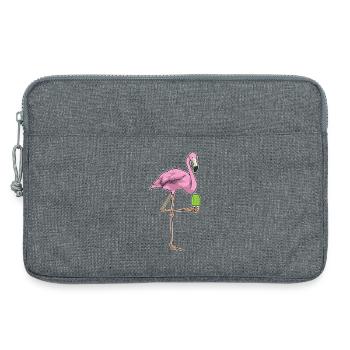 Flamingo Popsicles - Laptop bag 13" - heather grey - Front