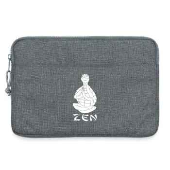 Yogi Schildkröte (Weiß) - Laptoptasche 13" - Grau meliert - Vorne