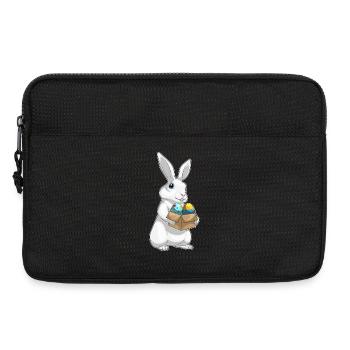 Œufs de Pâques de Bunny - Sacoche pour ordinateur portable 13 pouces - noir - Devant
