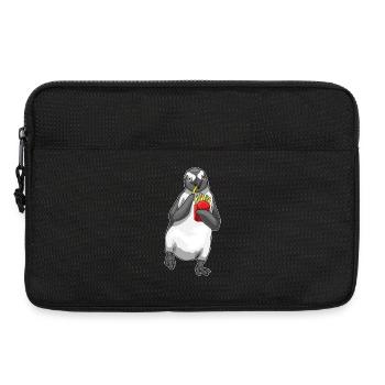 Pinguin Pommes frites - Laptoptasche 13" - Schwarz - Vorne