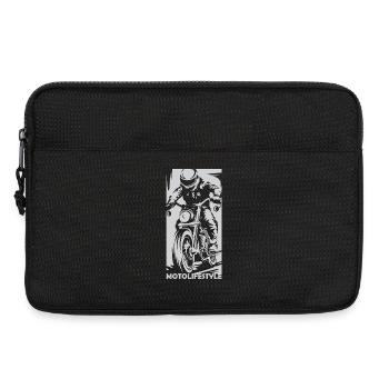 Moto Racing Caferacer Moto Biker Symbole Logo - Sacoche pour ordinateur portable 13 pouces - noir - Devant