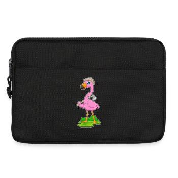 Hache de bûcheron flamant rose - Sacoche pour ordinateur portable 13 pouces - noir - Devant