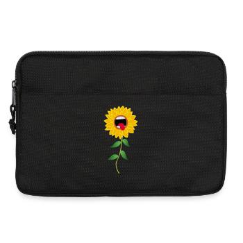 Howling Sunflower Flower - Laptop bag 13" - black - Front