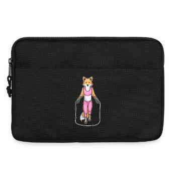 Fox Skipping Rope Skipping Rope Fitness - Laptop bag 13" - black - Front