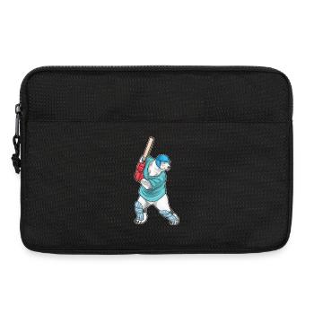 Ours polaire Cricket Batte de cricket - Sacoche pour ordinateur portable 13 pouces - noir - Devant