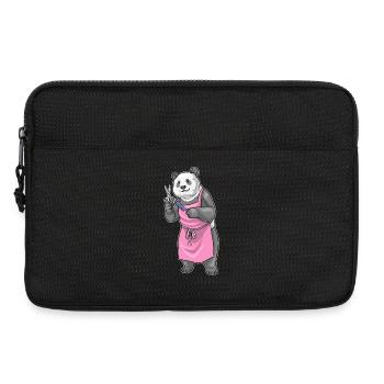 Panda Hairdressing Scissors Comb - Laptop bag 13" - black - Front