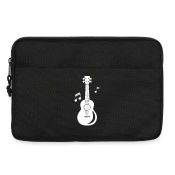 Ukulele Grafik - Laptoptasche 13" - Schwarz - Vorne