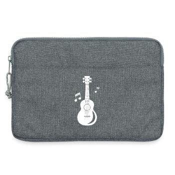 Graphiques Ukulele - Sacoche pour ordinateur portable 13 pouces - gris chiné - Devant