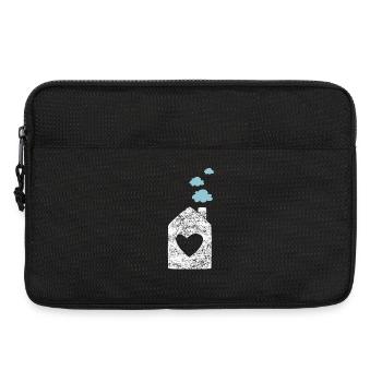 Accueil Coeur Grunge Cloud Pépinière Sweet Home - Sacoche pour ordinateur portable 13 pouces - noir - Devant