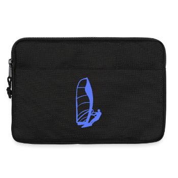 Minimalistische Windsurfer Silhouette Herren - Laptoptasche 13" - Schwarz - Vorne