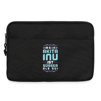 Dicton de chien Akita Inu - Sacoche pour ordinateur portable 13 pouces - noir - Devant