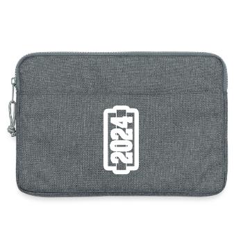Jahr 2024 - Laptoptasche 13" - Grau meliert - Vorne