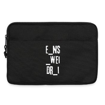 UN DEUX TROIS - Sacoche pour ordinateur portable 13 pouces - noir - Devant