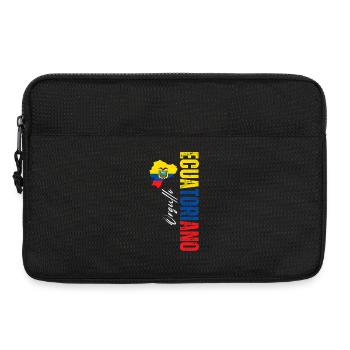 Orgueil équatoryen, design vertical - Sacoche pour ordinateur portable 13 pouces - noir - Devant