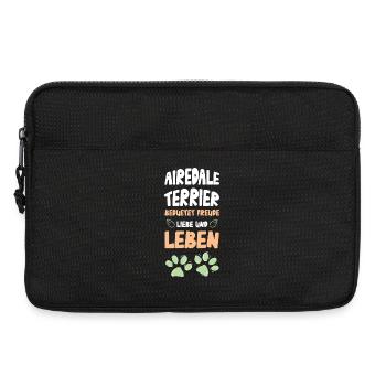 Vie amoureuse du Airedale Terrier - Sacoche pour ordinateur portable 13 pouces - noir - Devant