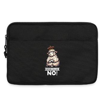 Before You Ask Sheep Sheep Shepherd Sheep Holder - Laptop bag 13" - black - Front