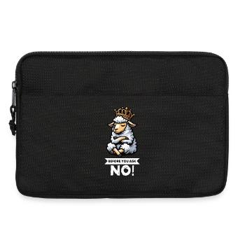 Before You Ask Sheep Sheep Shepherd Sheep Holder - Laptop bag 13" - black - Front