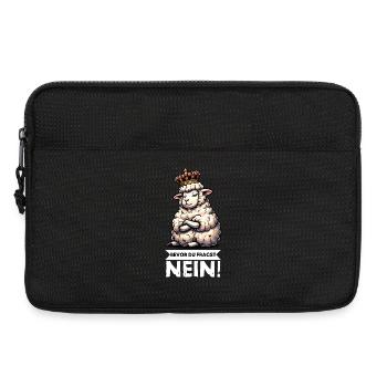 Bevor Du Fragst Schaf Schafe Schäfer Schafhalter  - Laptoptasche 13" - Schwarz - Vorne
