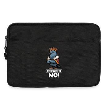 Avant de demander Pigeon Pigeons Pigeons Lovers Pigeon Bird - Sacoche pour ordinateur portable 13 pouces - noir - Devant