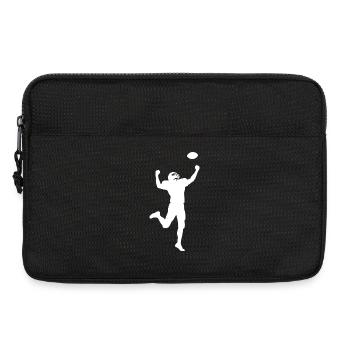 American Football Jubel Sprung - Laptoptasche 13" - Schwarz - Vorne