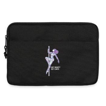 Pole Dance Line Art – Starke Frau Geschenk - Laptoptasche 13" - Schwarz - Vorne