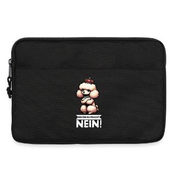Bevor Du Fragst Pudel Pudelbesitzer Pudelhund  - Laptoptasche 13" - Schwarz - Vorne