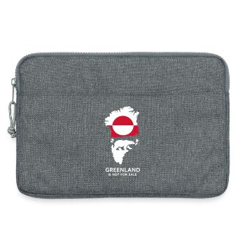 Grönland Polar Bär Flagge Arctic Nature Gift - Laptoptasche 13" - Grau meliert - Vorne