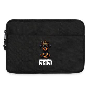 Before you ask Miniature Pinscher Pinscher Pinscher Fan - Laptop bag 13" - black - Front