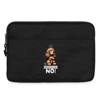 Before You Ask Cocker Spaniel Cockerhund - Laptop bag 13" - black - Front