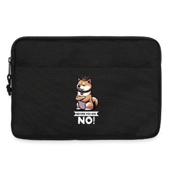 Avant que tu ne demandes à Shiba Inu Shiba Shiba Inus, propriétaire de Shiba Inus - Sacoche pour ordinateur portable 13 pouces - noir - Devant