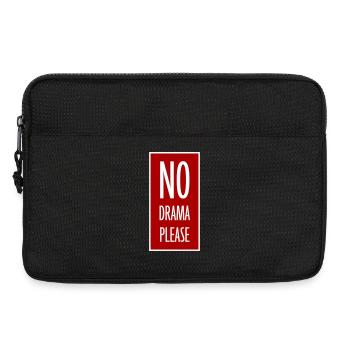 Pas de drame Repose-toi Détends-toi Détends-toi Détends-toi Amuse-toi - Sacoche pour ordinateur portable 13 pouces - noir - Devant