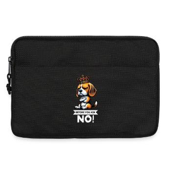 Avant de demander Beagle Beagle Propriétaire de Beagle Beagle Holder - Sacoche pour ordinateur portable 13 pouces - noir - Devant