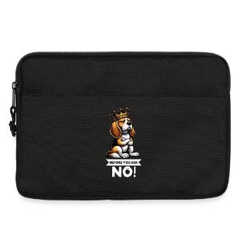 Avant de demander Beagle Beagle Propriétaire de Beagle Beagle Holder - Sacoche pour ordinateur portable 13 pouces - noir - Devant