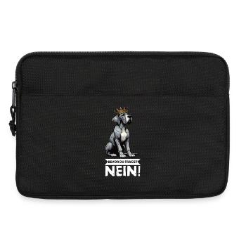 Before you ask Great Dane Great Dane owner - Laptop bag 13" - black - Front