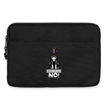Avant de demander à un grand dogue grand dogue propriétaire de dogue allemand - Sacoche pour ordinateur portable 13 pouces - noir - Devant