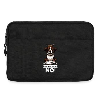 Before You Ask No Münsterländer Münsterländerhund - Laptop bag 13" - black - Front