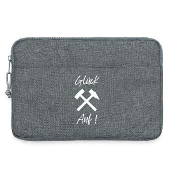 Luck on Mining Emblem - Laptop bag 13" - heather grey - Front