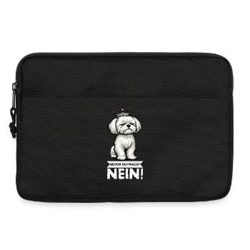 Before you ask: No Malteser Malteserbesitzer - Laptop bag 13" - black - Front
