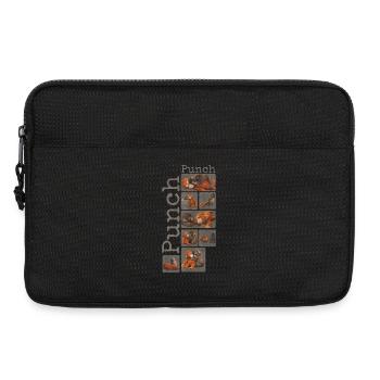 Süßer Baby Affe gibt Faustschlag Monkey Punch - Laptoptasche 13" - Schwarz - Vorne