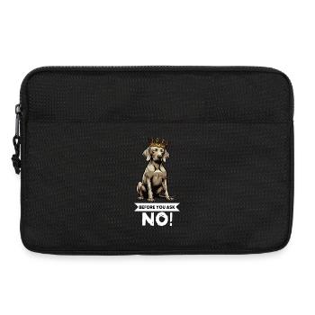 Avant de demander aux Weimaraners Amoureux des Weimaraners - Sacoche pour ordinateur portable 13 pouces - noir - Devant
