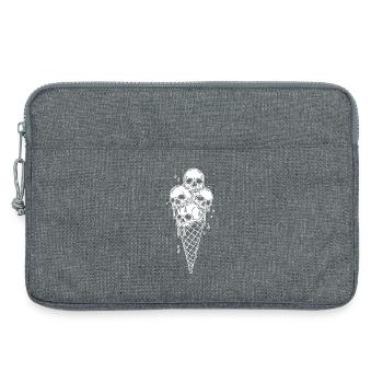 Skelett-Eiscreme Kunst - Laptoptasche 13" - Grau meliert - Vorne