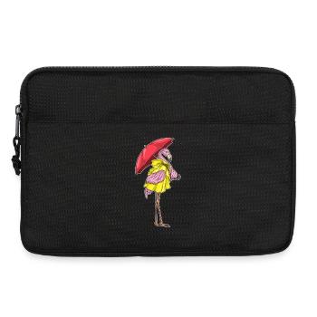 Flamingo Umbrella - Laptop bag 13" - black - Front