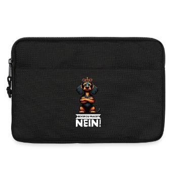 Bevor Du Fragst Nein Rauhaardackel Dackel Teckel - Laptoptasche 13" - Schwarz - Vorne